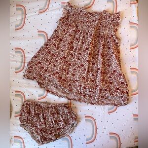 Floral Baby Dress with Bloomers